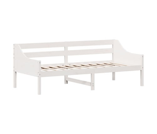 Sofá cama sin colchón madera maciza de pino blanco 90x200 cm