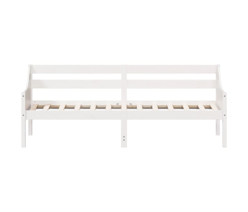 Sofá cama sin colchón madera maciza de pino blanco 90x200 cm