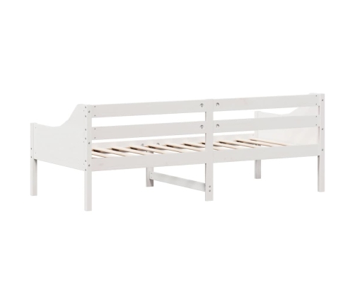 Sofá cama sin colchón madera maciza de pino blanco 90x200 cm