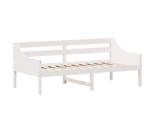 Sofá cama sin colchón madera maciza de pino blanco 90x190 cm