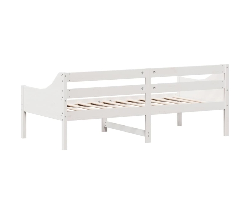 Sofá cama sin colchón madera maciza de pino blanco 90x190 cm