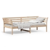 Sofá cama sin colchón madera maciza de pino 80x200 cm