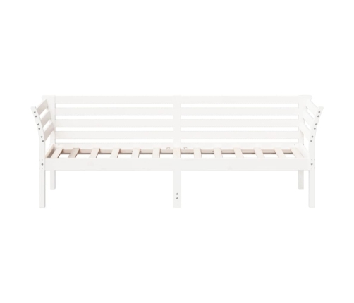 Sofá cama sin colchón madera maciza de pino blanco 80x200 cm