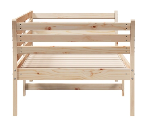 Sofá cama sin colchón madera maciza de pino 90x200 cm