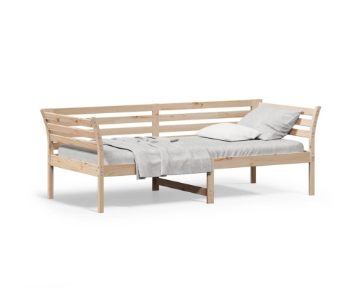 Sofá cama sin colchón madera maciza de pino 90x200 cm