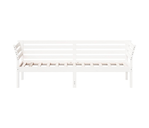 Sofá cama sin colchón madera maciza de pino blanco 90x200 cm