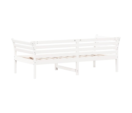 Sofá cama sin colchón madera maciza de pino blanco 90x200 cm