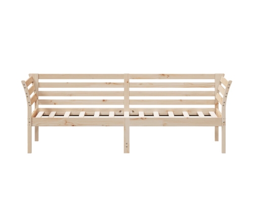 vidaXL Sofá cama de madera maciza de pino 100x200 cm