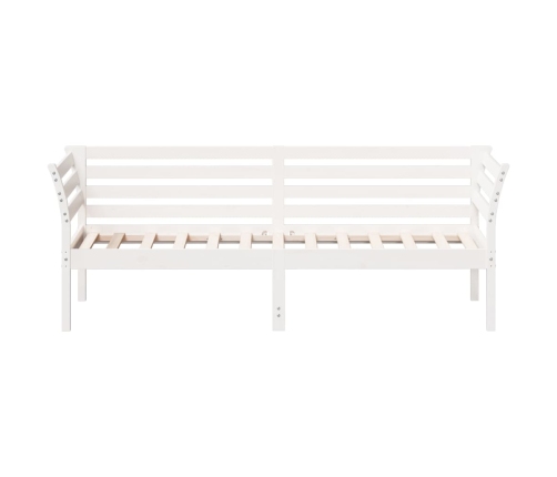 Sofá cama sin colchón madera maciza de pino blanco 90x190 cm