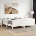 Estructura de cama sin colchón madera maciza blanca 200x200 cm