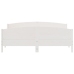 Estructura de cama sin colchón madera maciza blanca 200x200 cm
