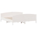 Estructura de cama sin colchón madera maciza blanca 200x200 cm
