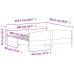 Estructura de cama sin colchón madera maciza blanca 200x200 cm