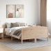 Estructura de cama sin colchón madera de pino maciza 120x200 cm