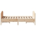 Estructura de cama sin colchón madera de pino maciza 120x200 cm