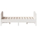 Estructura de cama sin colchón madera de pino blanco 135x190 cm