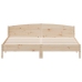 Estructura de cama sin colchón madera maciza de pino 200x200 cm