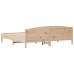 Estructura de cama sin colchón madera maciza de pino 200x200 cm