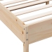 Estructura de cama sin colchón madera maciza de pino 200x200 cm