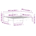 Estructura de cama sin colchón madera maciza de pino 200x200 cm