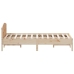 vidaXL Estructura de cama con cabecero madera de pino blanco 150x200cm