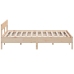 Estructura de cama sin colchón madera maciza de pino 180x200 cm