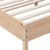 Estructura de cama sin colchón madera maciza de pino 180x200 cm