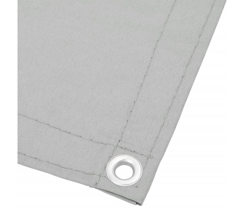Pantalla de balcón 100% poliéster Oxford gris claro 75x600 cm