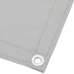 Pantalla de balcón 100% poliéster Oxford gris claro 75x600 cm