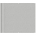 Pantalla de balcón 100% poliéster Oxford gris claro 90x1000 cm