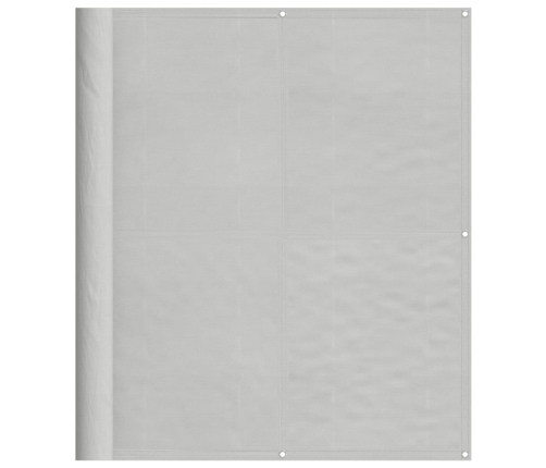 Pantalla de balcón 100% poliéster Oxford gris claro 120x700 cm