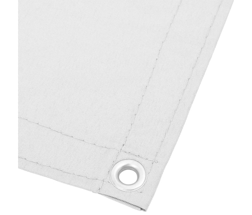 Pantalla de balcón 100% poliéster Oxford blanco 120x700 cm