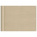 Pantalla de balcón 100% poliéster Oxford beige 75x700 cm