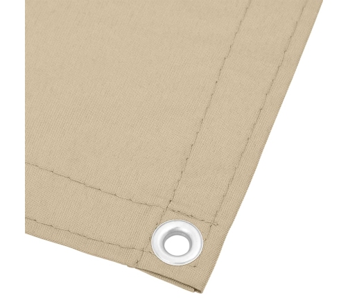 Pantalla de balcón 100% poliéster Oxford beige 75x700 cm