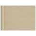 Pantalla de balcón 100% poliéster Oxford beige 75x800 cm