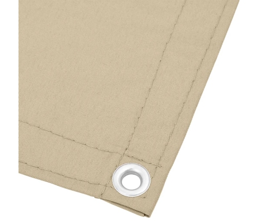 Pantalla de balcón 100% poliéster Oxford beige 75x800 cm