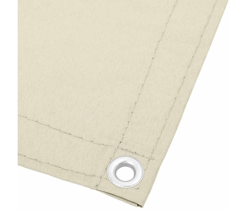 Pantalla de balcón 100% poliéster Oxford crema 90x800 cm