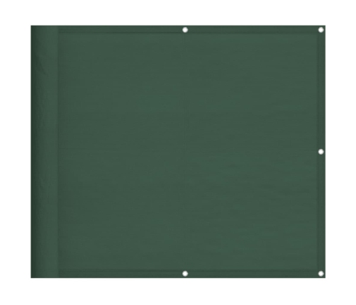 Pantalla de balcón 100% poliéster Oxford verde oscuro 90x1000cm