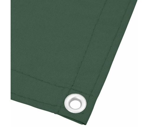 Pantalla de balcón 100% poliéster Oxford verde oscuro 90x1000cm