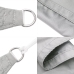 Toldo de vela poliéster oxford 100% gris claro 8x5 m