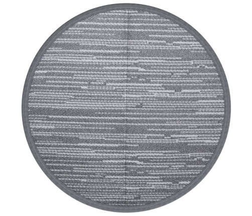 Alfombra de exterior PP gris Ø120 cm