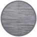 Alfombra de exterior PP gris Ø120 cm