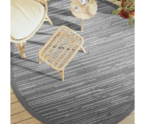 Alfombra exterior ARAKIL gris Ø200 cm PP