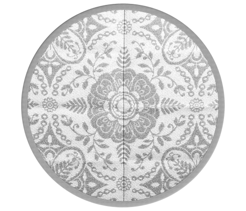 Alfombra de exterior ARAKIL gris claro Ø120 cm PP