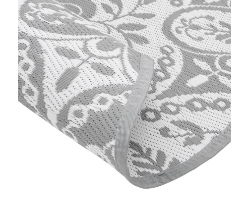 Alfombra de exterior ARAKIL gris claro Ø120 cm PP