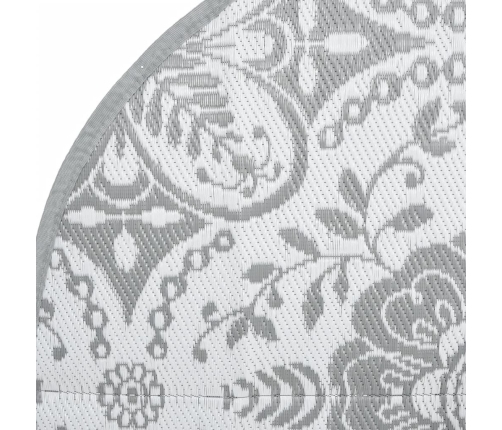 Alfombra de exterior ARAKIL gris claro Ø160 cm PP