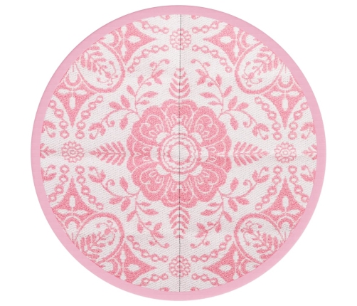 Alfombra de exterior ARAKIL rosa Ø120 cm PP