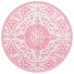 Alfombra de exterior ARAKIL rosa Ø120 cm PP