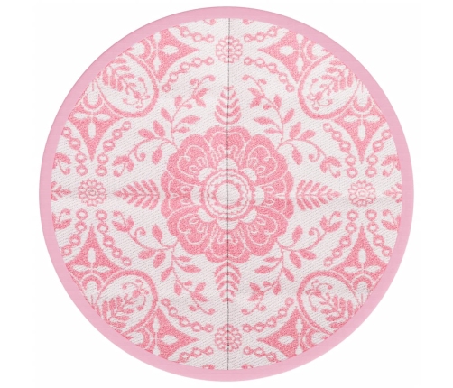 Alfombra de exterior ARAKIL rosa Ø160 cm PP