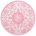 Alfombra de exterior ARAKIL rosa Ø160 cm PP